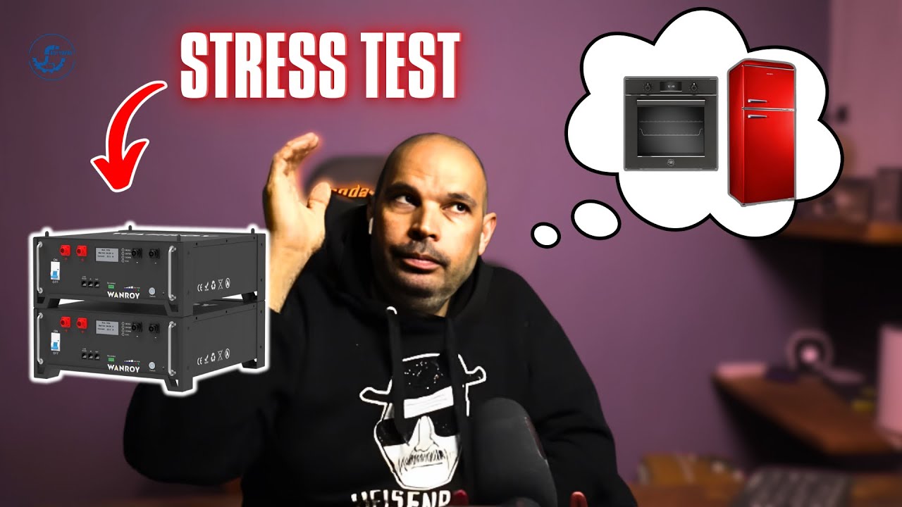 Wanroy 51.2 /100ah RACK stress test με  σύνδεση Growatt spf 6000 es plus -OFF GRID #12