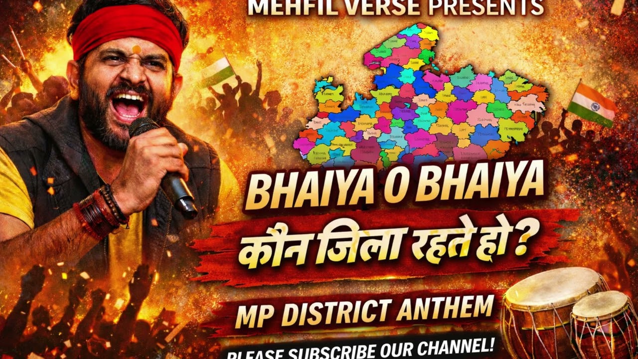 MEHFIL VERSE PRESENTS | Bhaiya O Bhaiya | MP District Anthem | Madhya Pradesh Pride Song