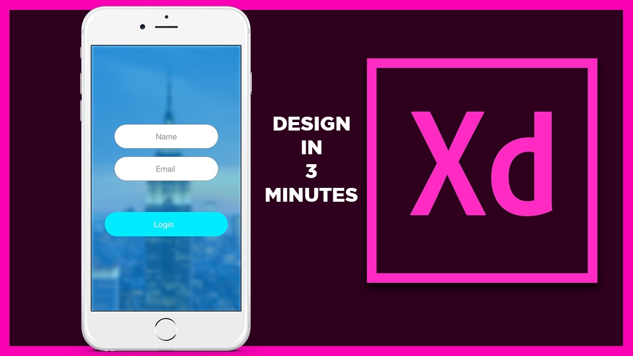 Design login screen in 3 minutes by Adobe XD | Adobe XD Tutorial
