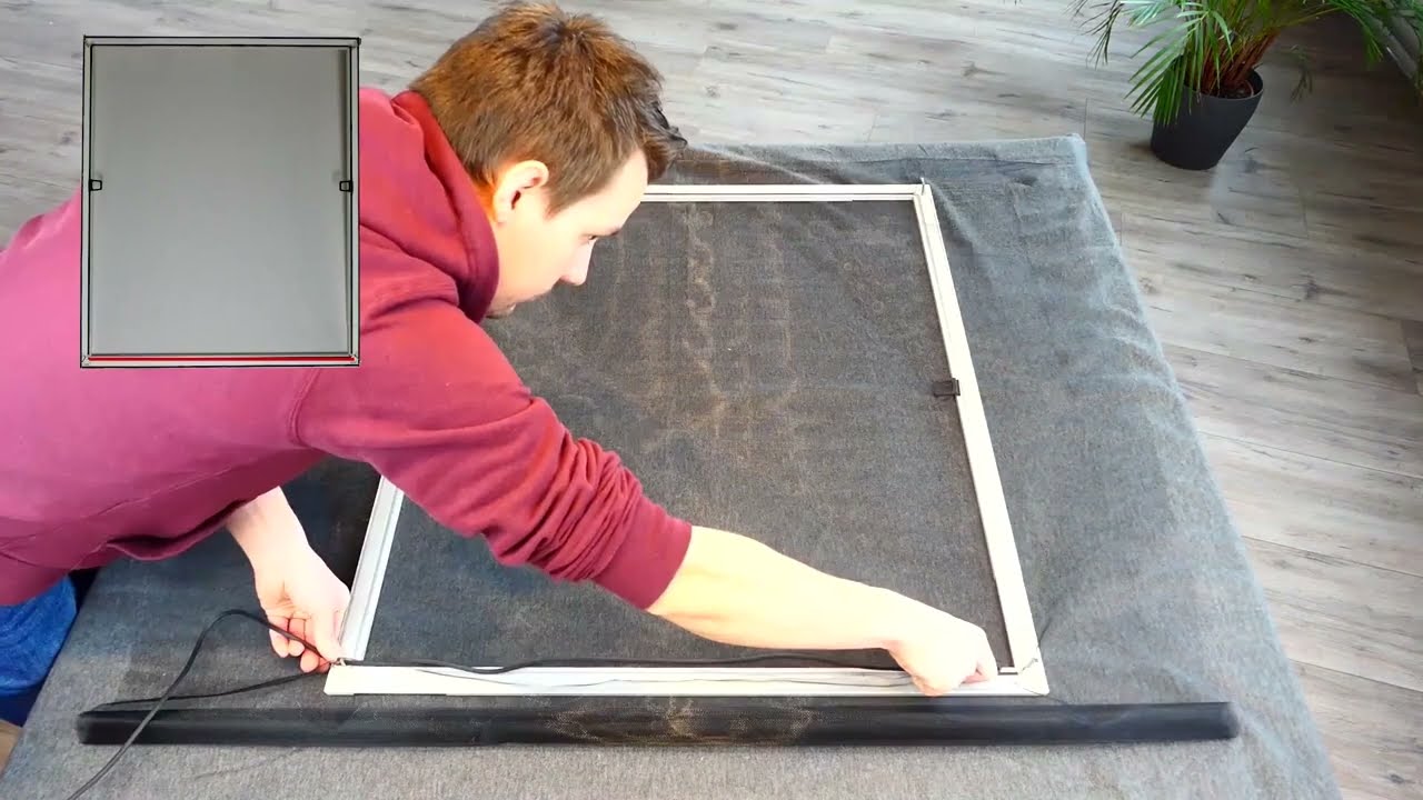 Fliegengitter _ Teleskop Fenster _ Montagevideo