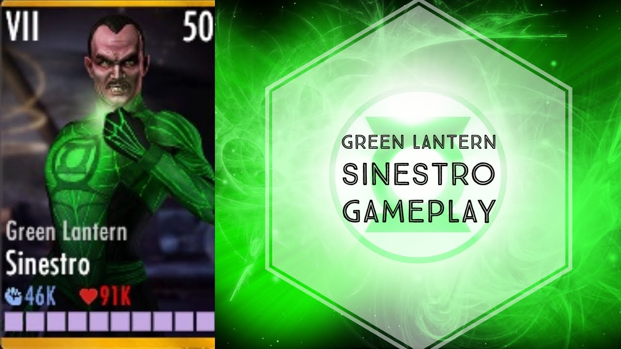 Injustice Gods Among Us Green Lantern Sinestro Gameplay Elite VII