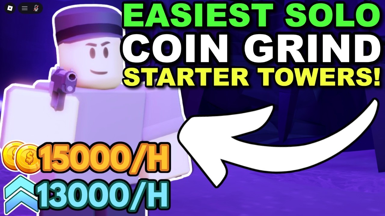 The New EASIEST Coin Grind In TDS! - Only Starter Towers Needed!