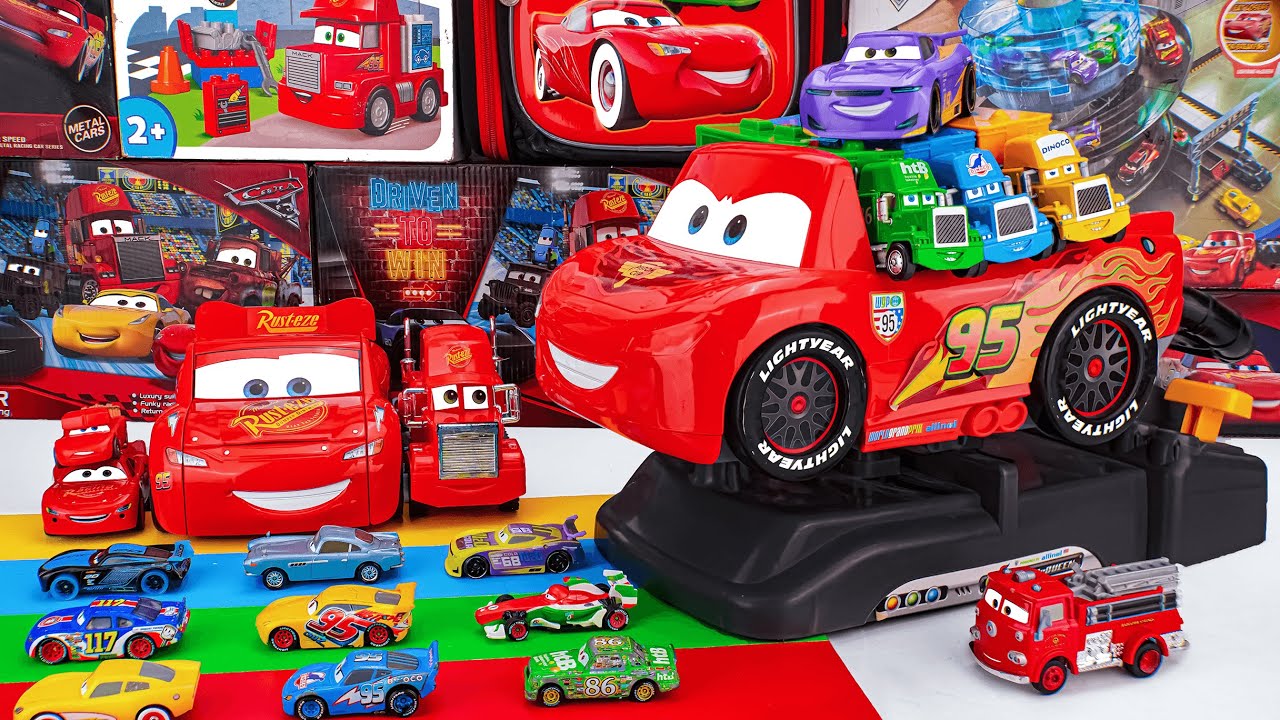 Disney Pixar Cars Collection Unboxing Review | Tomica Cars Transforms Into A Drift Course McQueen