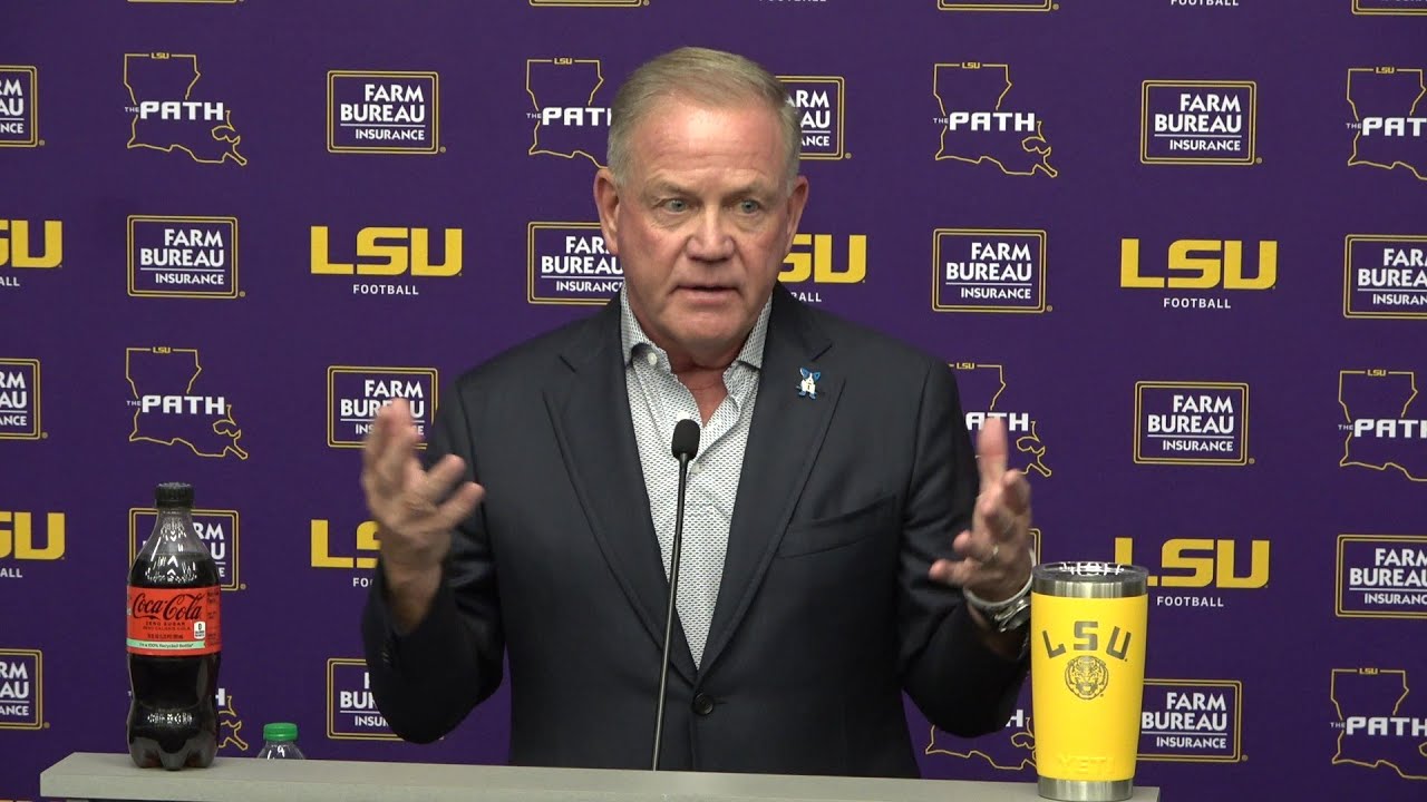 LSU Brian Kelly apologizes and recaps win over Florida