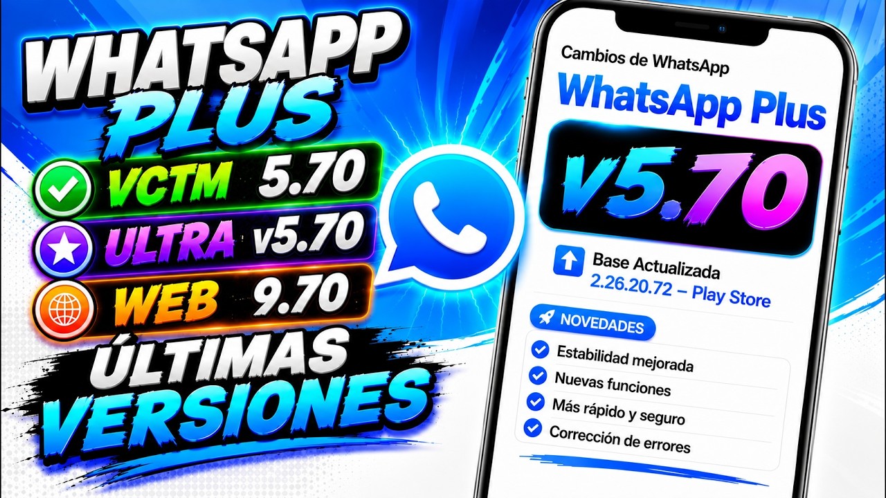&iexcl;Nuevo WhatsApp Plus de YesiiMods Actualizado...Todas las Versiones!