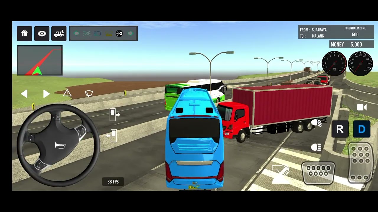 EURO BUS SIMULATOR GAME ll 🙂☺️😅#bussimulatorindonesia 