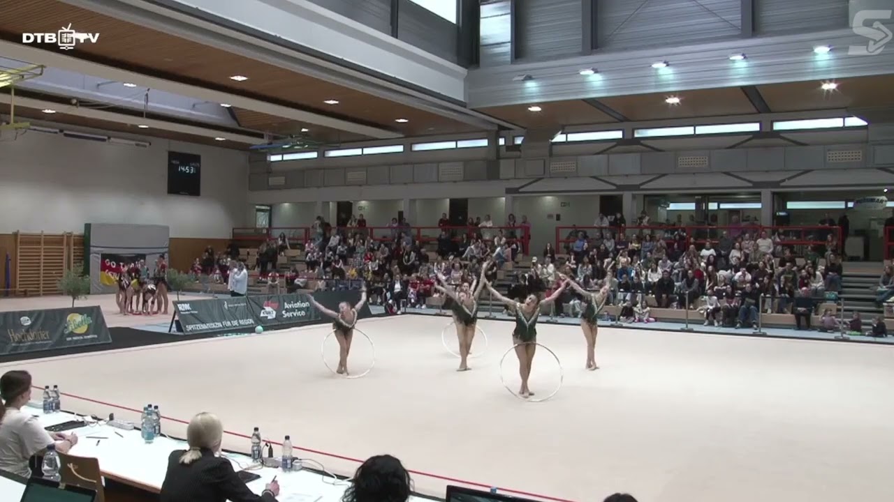 UZBEKISTAN national group 3 HOOPS and 4 CLUBS 22,75 - Apparatus Final - Gymnastik International 2026