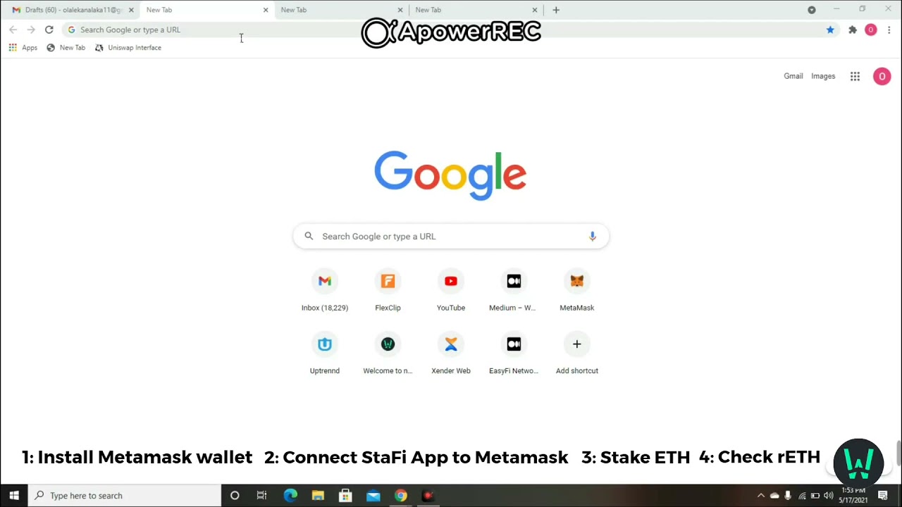 StaFi rToken App Tutorial Video.