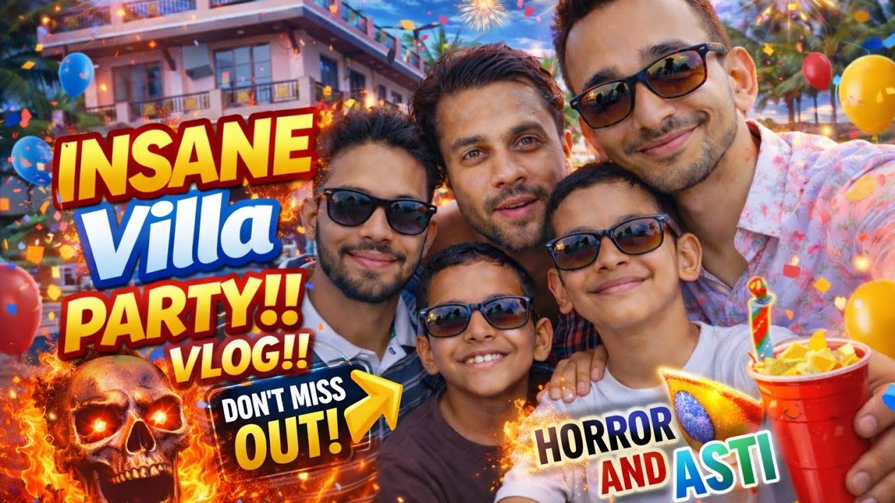 CRAZY villa party 🥳💥 | freinds ke saath full masti vlog 