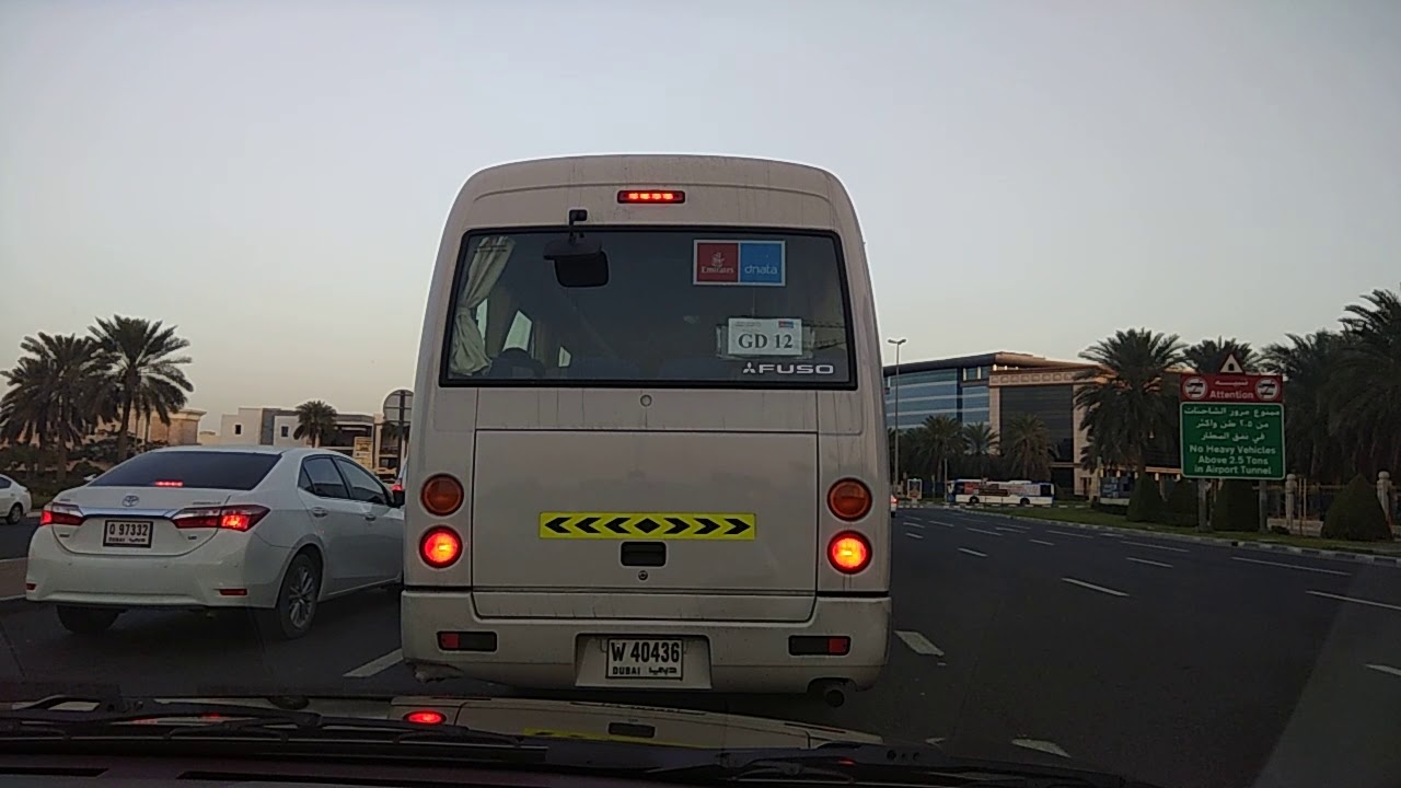 Going from dubai to sharjah Airport. Road tour of UAE.