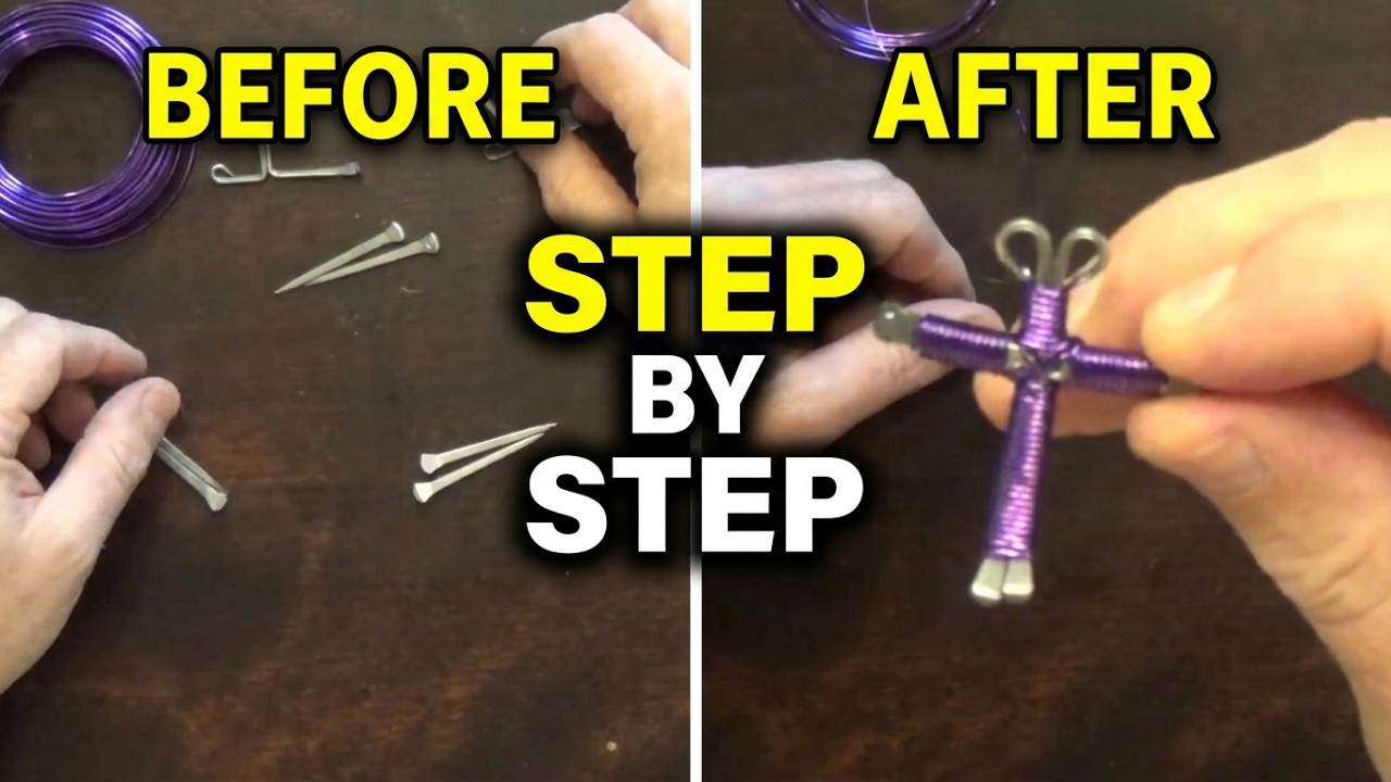 How to make a nail cross