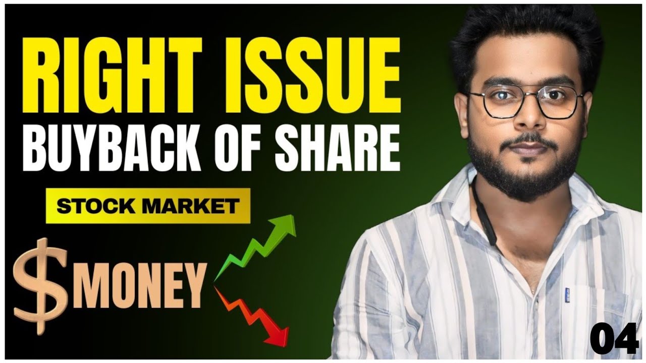 Stock Market- Right Issue & Buyback of Share| #stockmarket #trading #rightissue #buybackofshares 