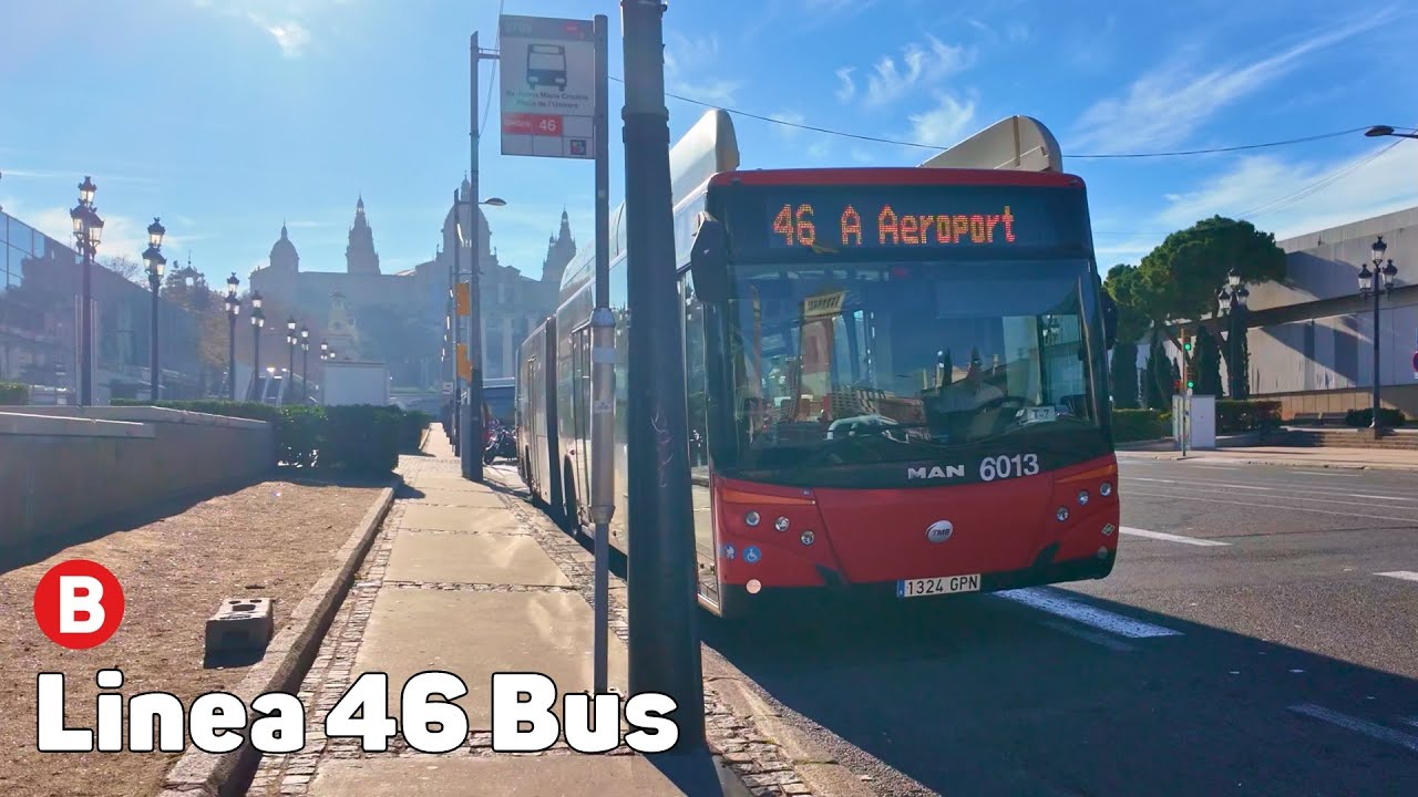 Автобус линии 46 - Барселона, Испания - полное путешествие
