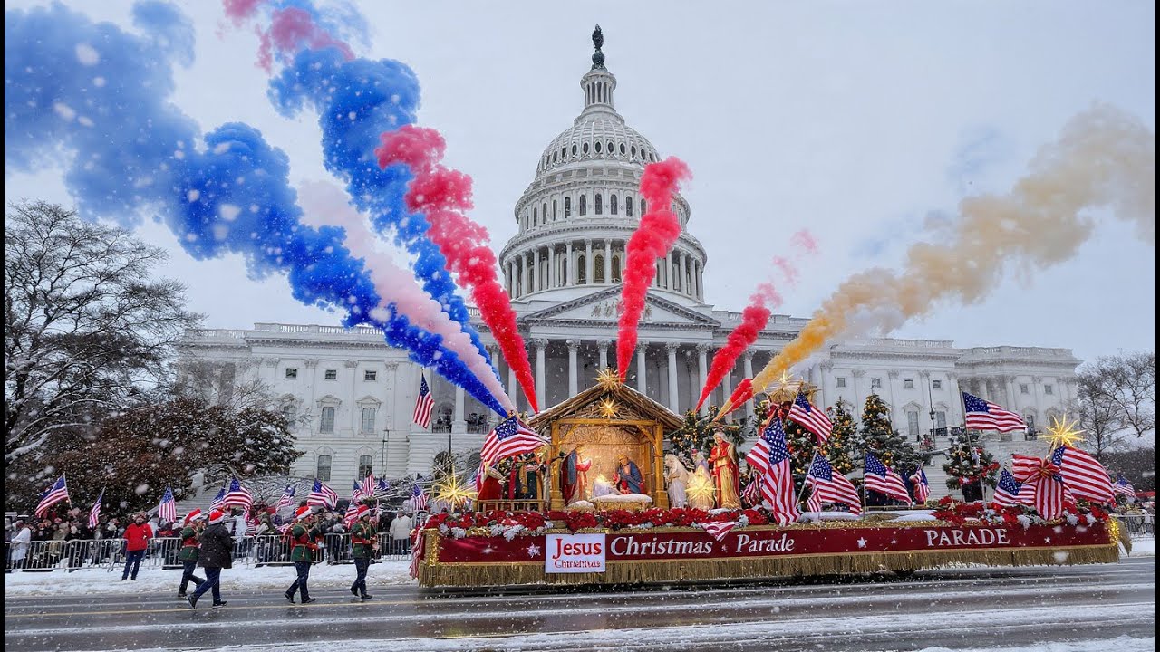 Christmas Parade in Front of the White House 🇺🇸 | Magical Christmas Celebration USA