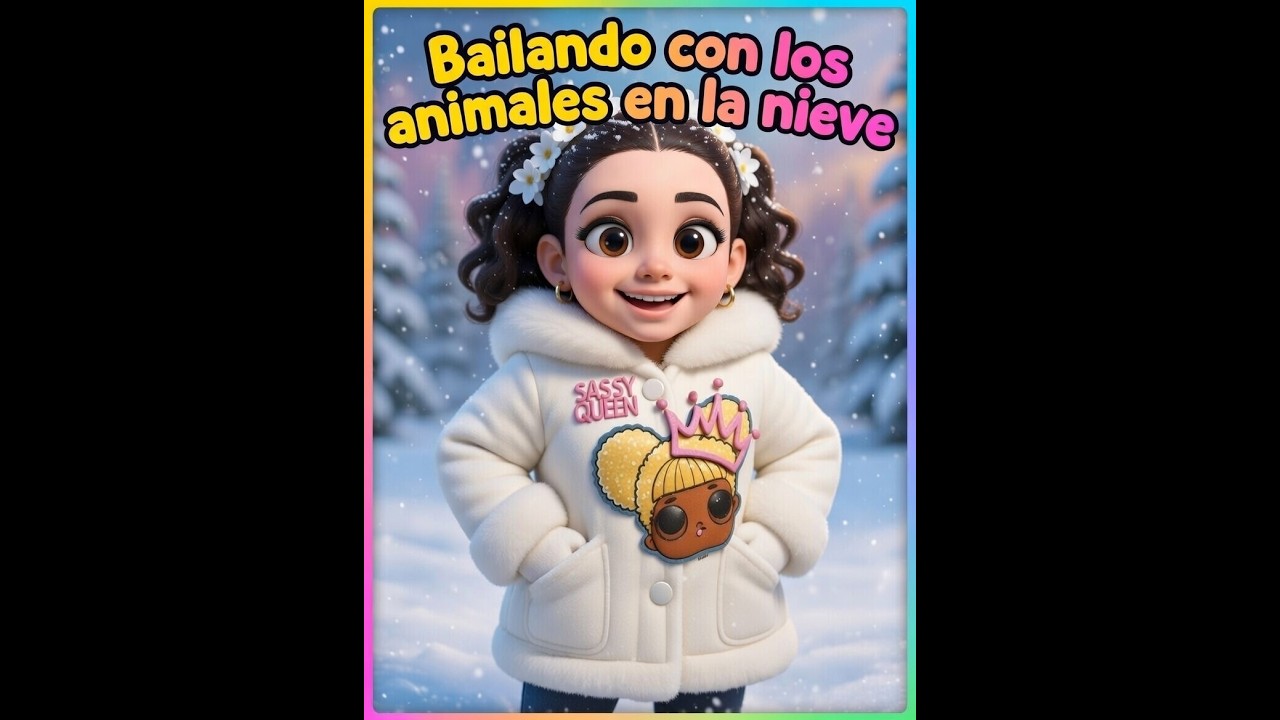 Bailando con los animales en la nieve