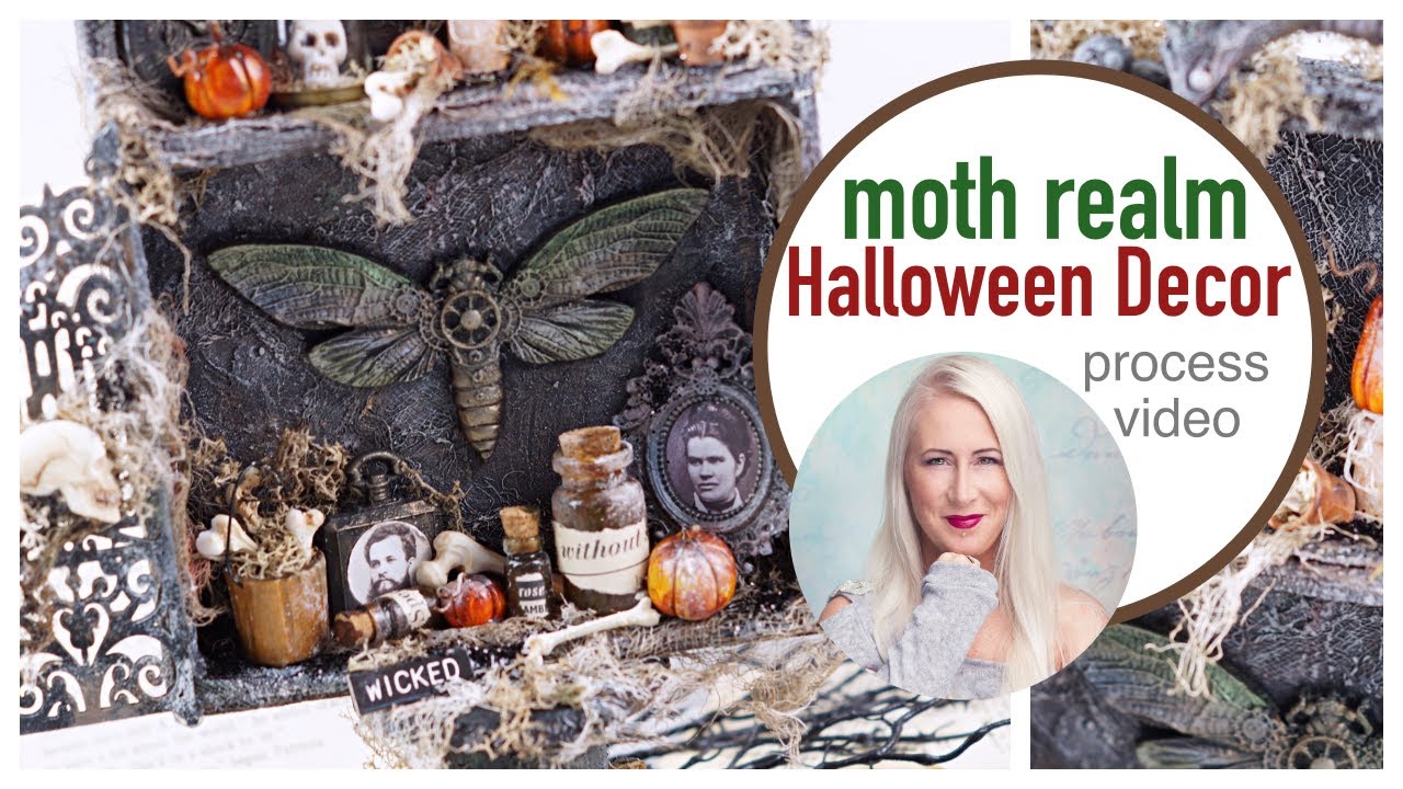 Moth Realm - Miniature Decorations - Mixed Media - Halloween