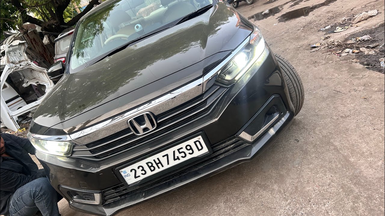 Honda Amaze Headlight Upgrade | Projector & LED Setup | #pahlwanmotors #shorts #viral #subscribe