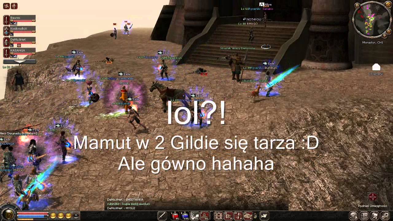Exile vs Ebola i Bezszelestni Mamut dostaje bęcki w 2 Gildie !!! haha