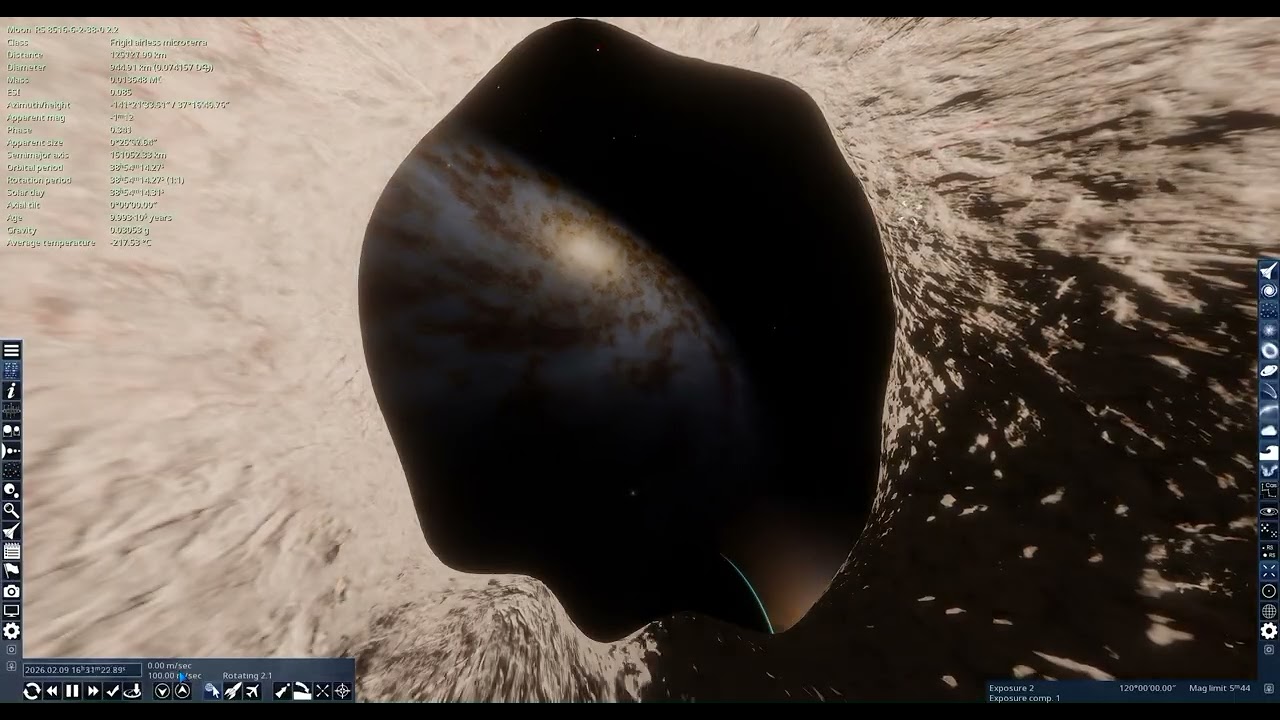 spaceengine: travelling to Sag Dsph (Sagittarius Dwarf Spheroidal Galaxy)