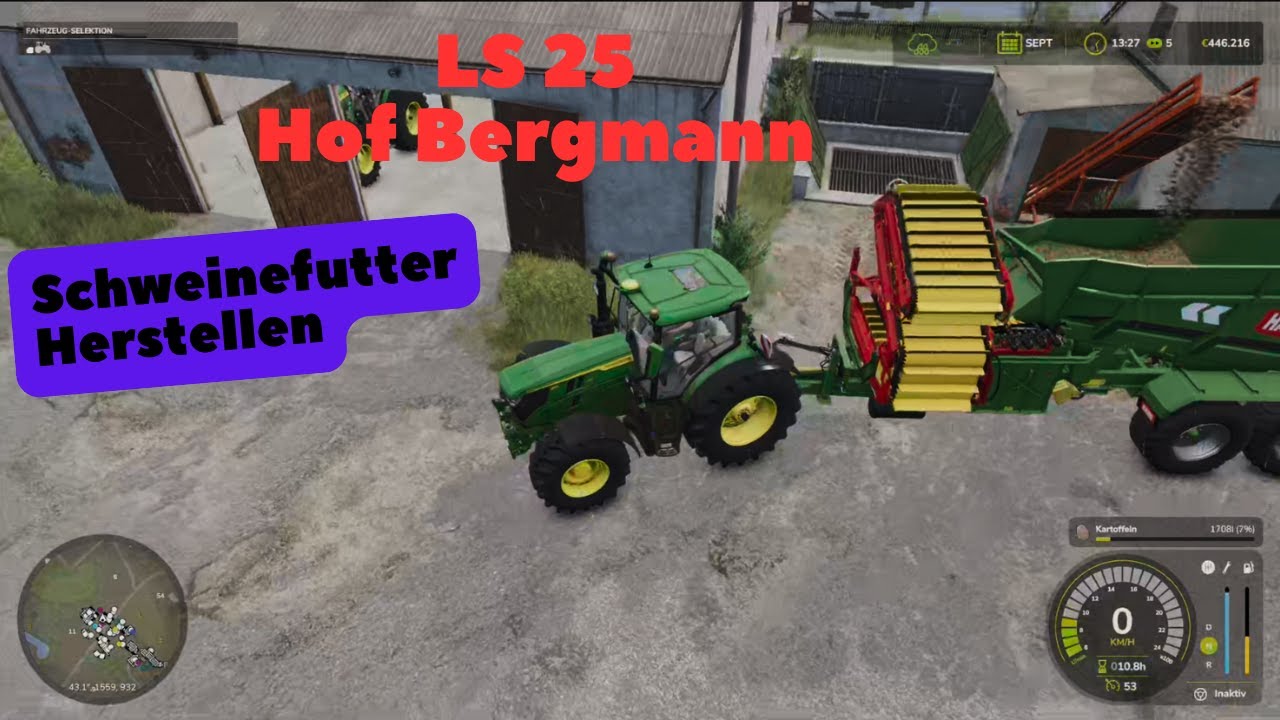#5: LS25: Hof Bergmann: September- Schweinefutter herstellen