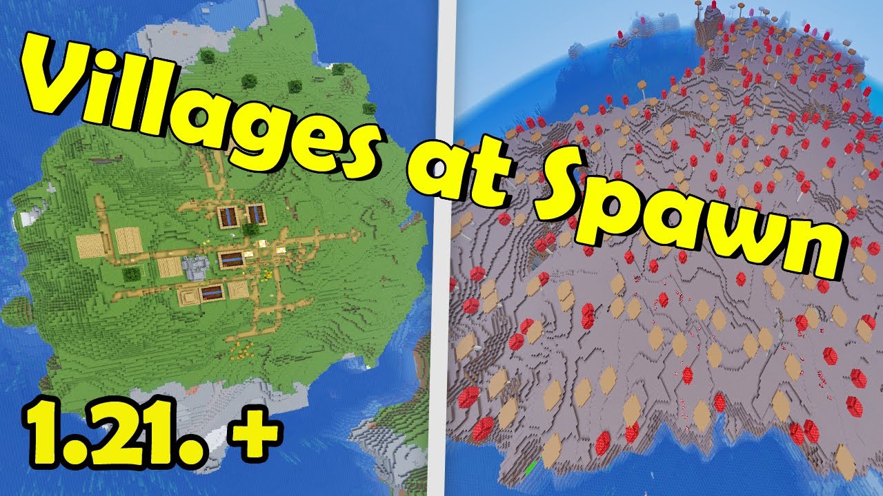 Minecraft - NEW - PLAINS Village Spawn Seeds for  Java 1.21.11+