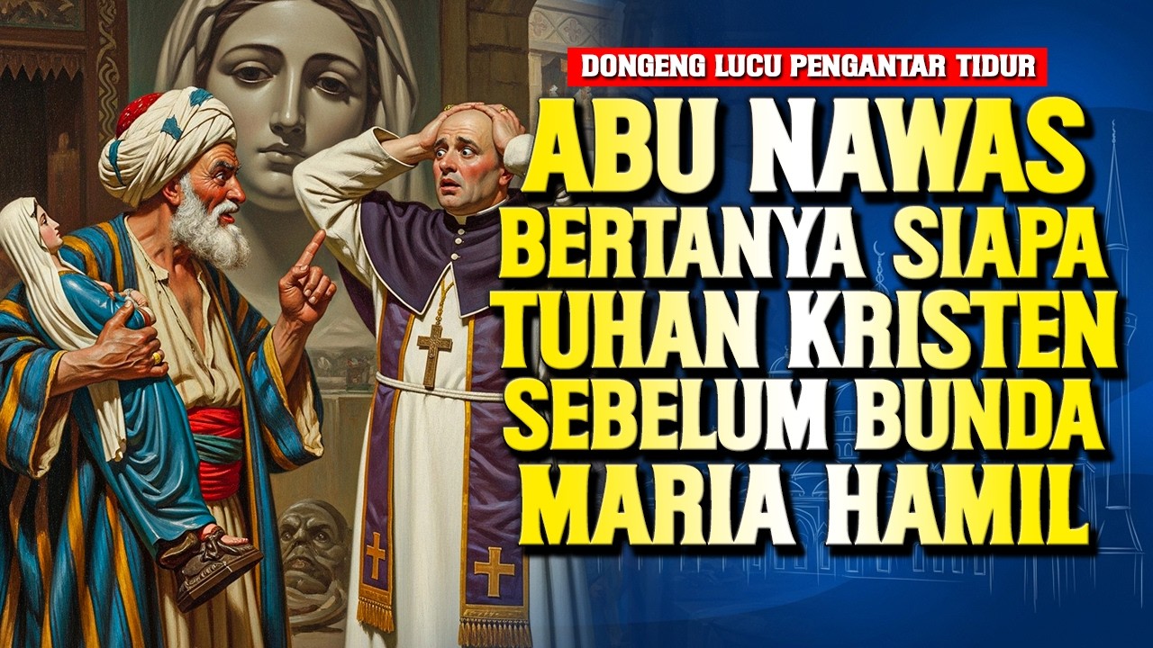 ABU NAWAS SKAKMAT PENDETA KRISTEN, SIAPA TUHANMU SEBELUM MARIA HAMIL - DONGENG NAWAS PENGANTAR TIDUR