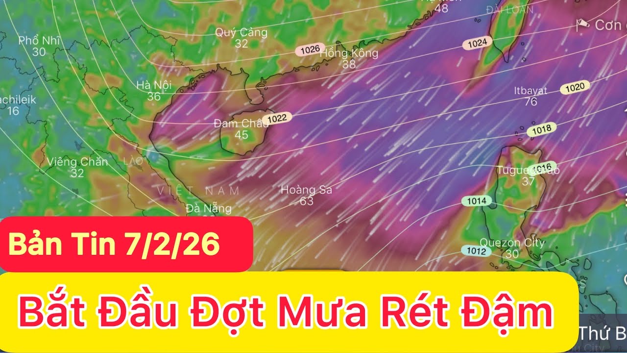 Tin rét đậm cuối tuần | Bắc bộ mưa rét từ đêm nay | Dự báo thời tiết hôm và ngày mai 7/2