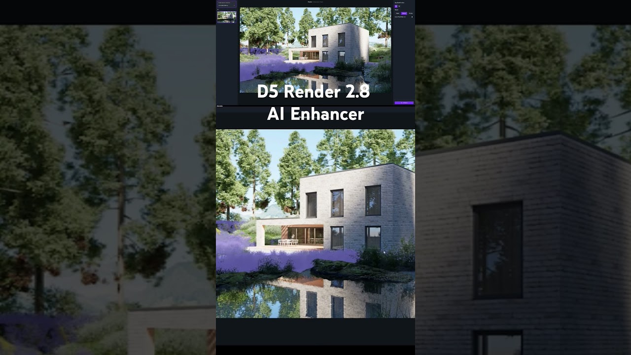 D5 Render Встроенный ИИ-улучшитель 3D-рендеринга &mdash; это потрясающе!