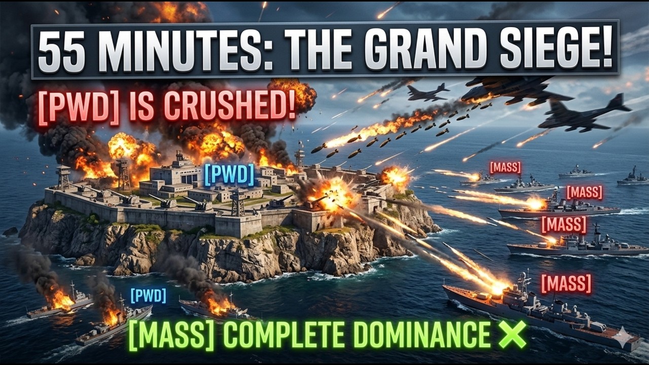 TOTAL DOMINATION! 🔥 [MASS] vs [PWD] Full 55-Minute Massacre | Gold 3 Aegean Sea #Warpath