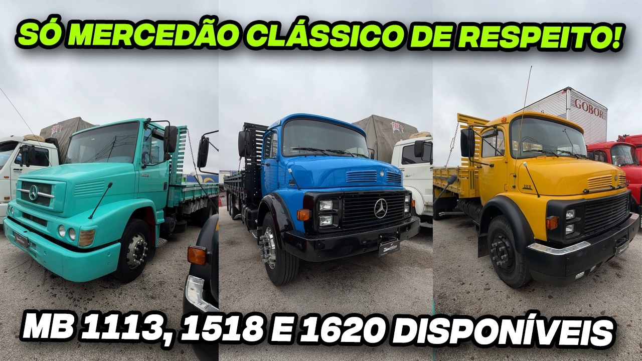 Mercedes 1113, 1518 ou 1620? Veja esses clássicos de verdade