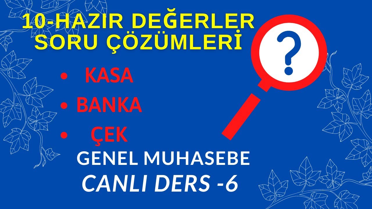 6.DERS) 10 Hazır Değerler grubu ile ilgili soru çözümleri