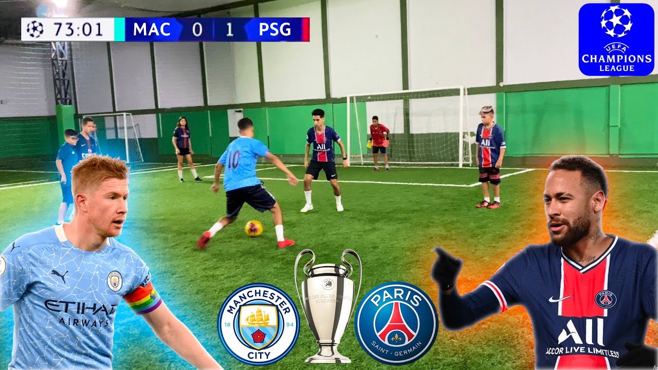 PSG vs MANCHESTER CITY UEFA CHAMPIONS LEAGUE SEMIFINAL DESAFIOS DE FUTEBOL ‹ Rikinho ›