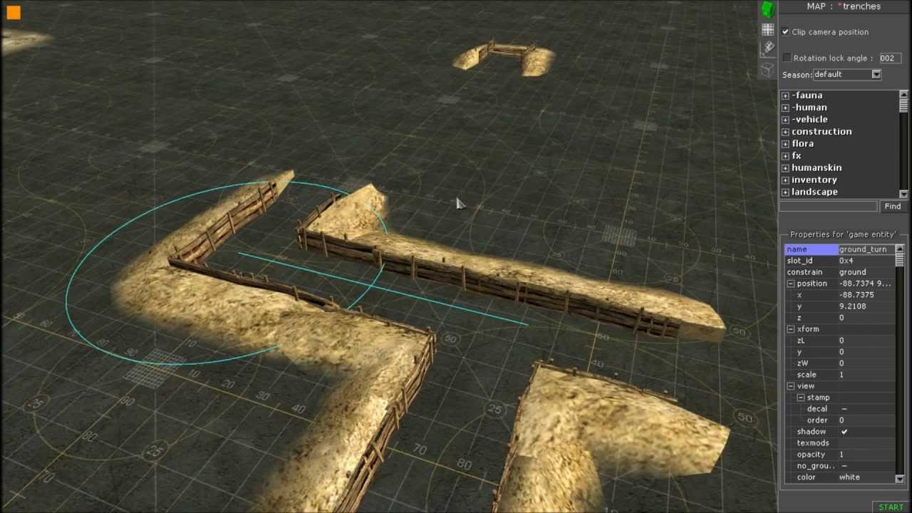 Men of War Assault Squad GEM Editor Tutorial: Trenches