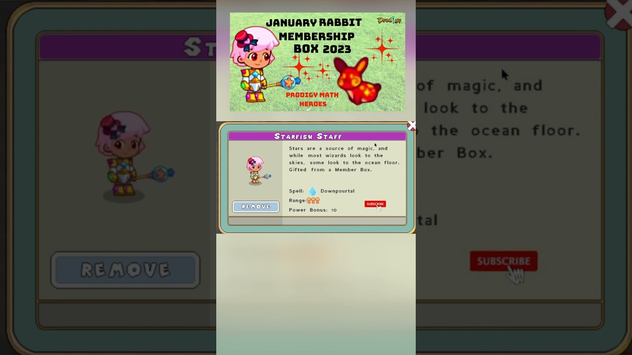 PRODIGY JANUARY MEMBERSHIP BOX 2023 