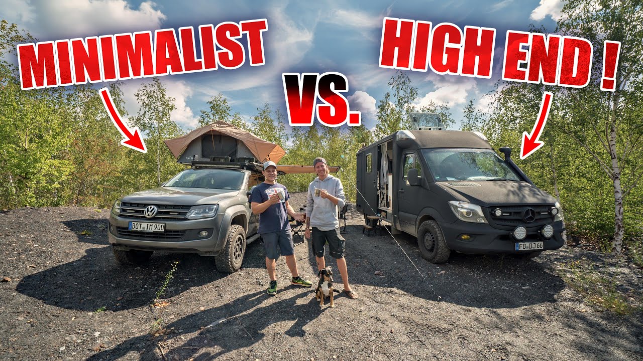 ROOMTOUR 😛! MINIMAL VS. HIGHTECH CAMPER 😱 - VANLIFE next LEVEL 🤓| ItsMarvin