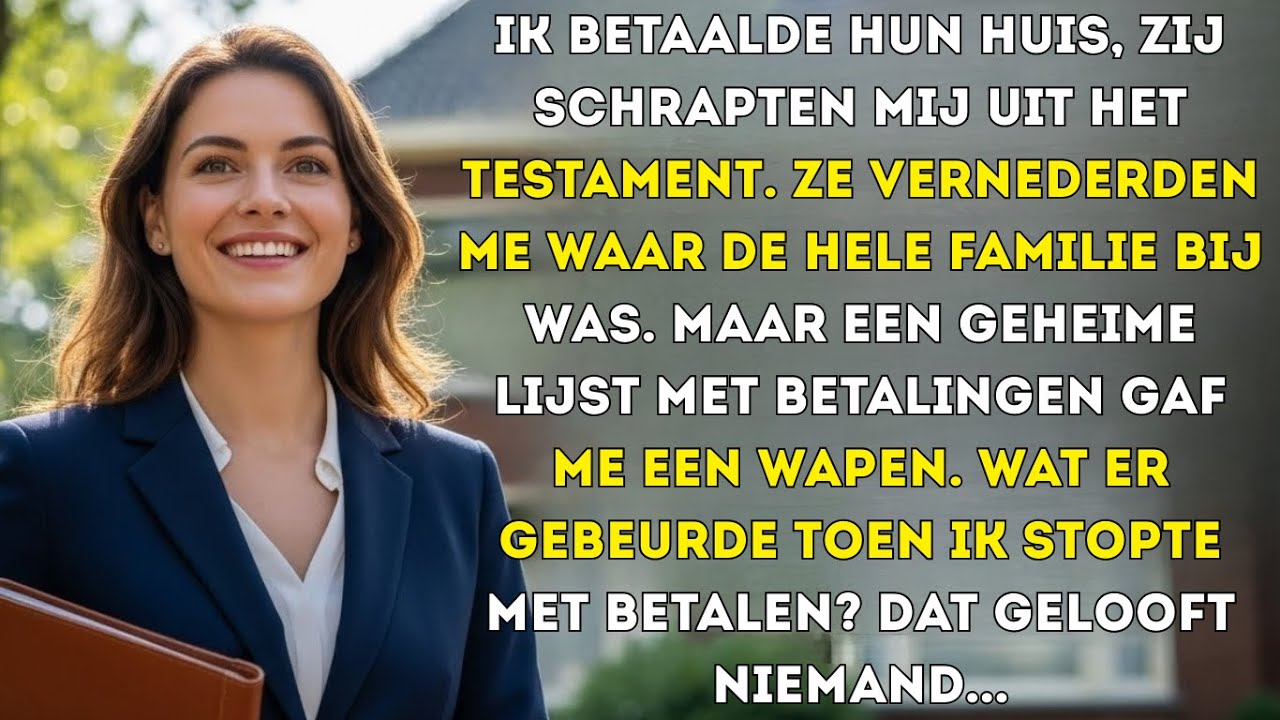 Mijn Moeder Gaf Me Hun Nieuwe Testament, 'Je Krijgt Geen Cent!' Ik Glimlachte, Verwacht Dan Ook Geen