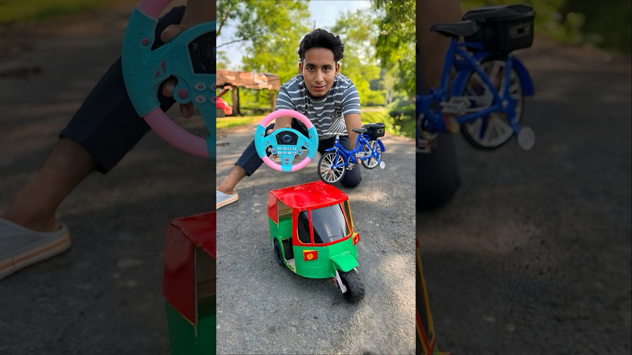 Amr Electric Cycle против Rc Auto rickshaw🤩#распаковка