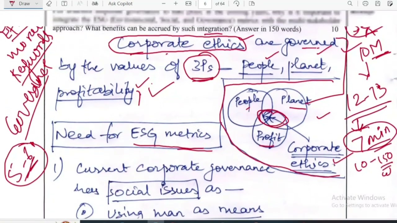 UPSC mains Ethics answer/ Aditya Srivastava sir AIR -1