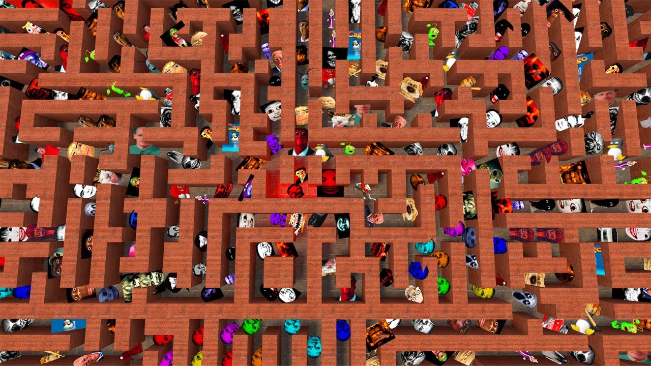Juandale and kuchisake,Too Much Nextbot And Nicos Nextbots In MAZE! Garry's Mod