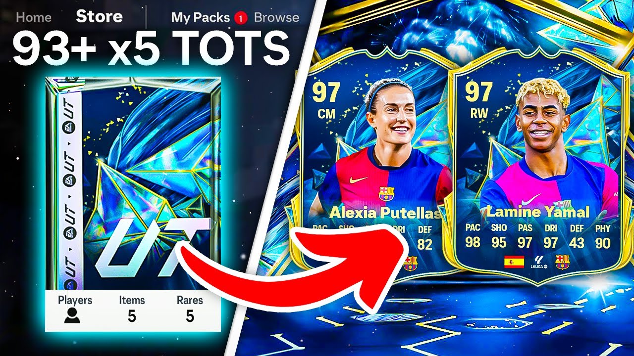 93+ набора EFIGS TOTS по 5 штук! 🥳 FC 25 Ultimate Team