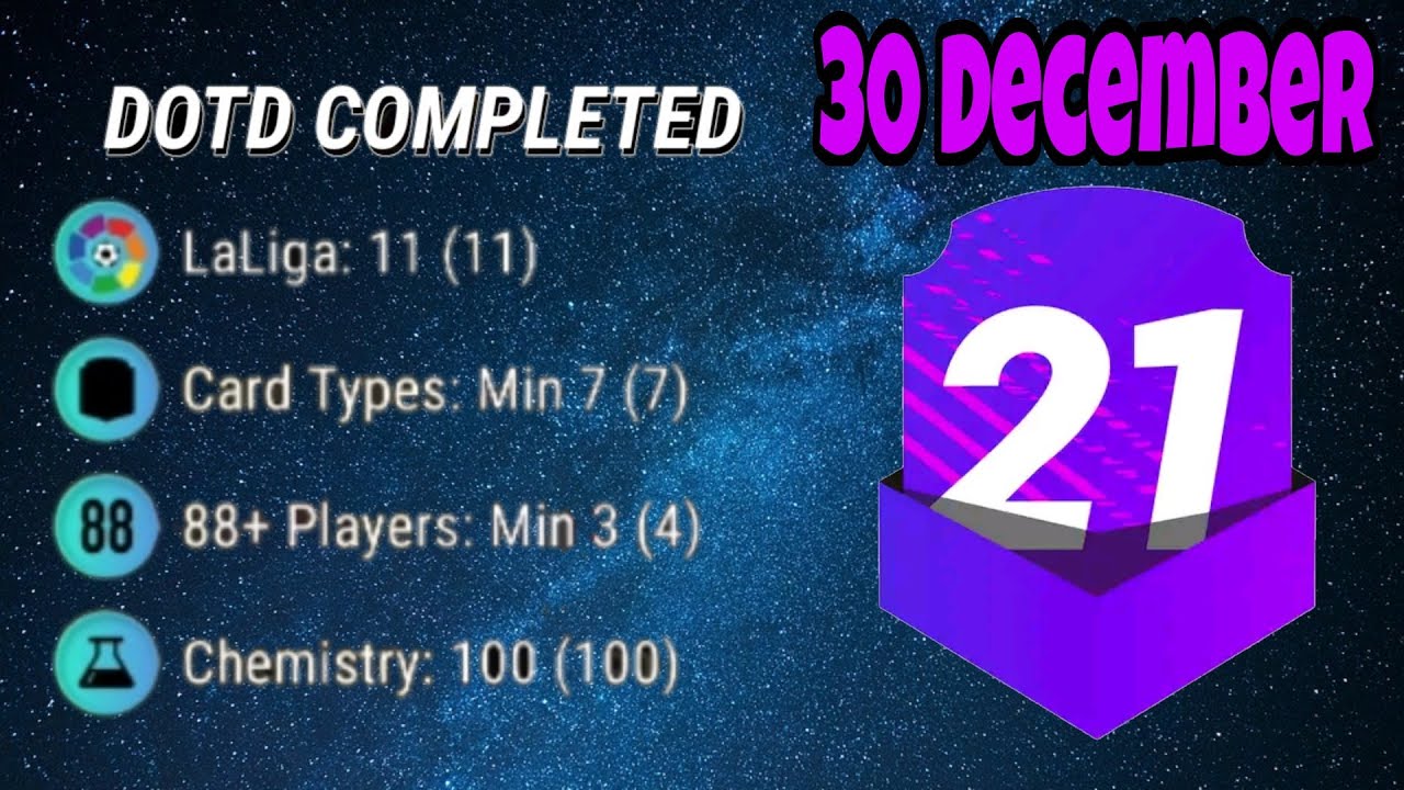 HOW TO COMPLETE DOTD IN MAD FUT 21