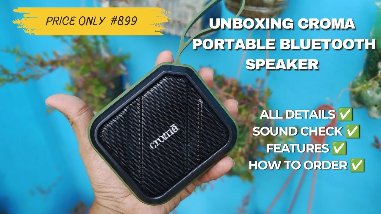 Croma 8W Portable Bluetooth Speaker Unboxing & First Impressions | 18 Hours of Epic Sound #unboxing