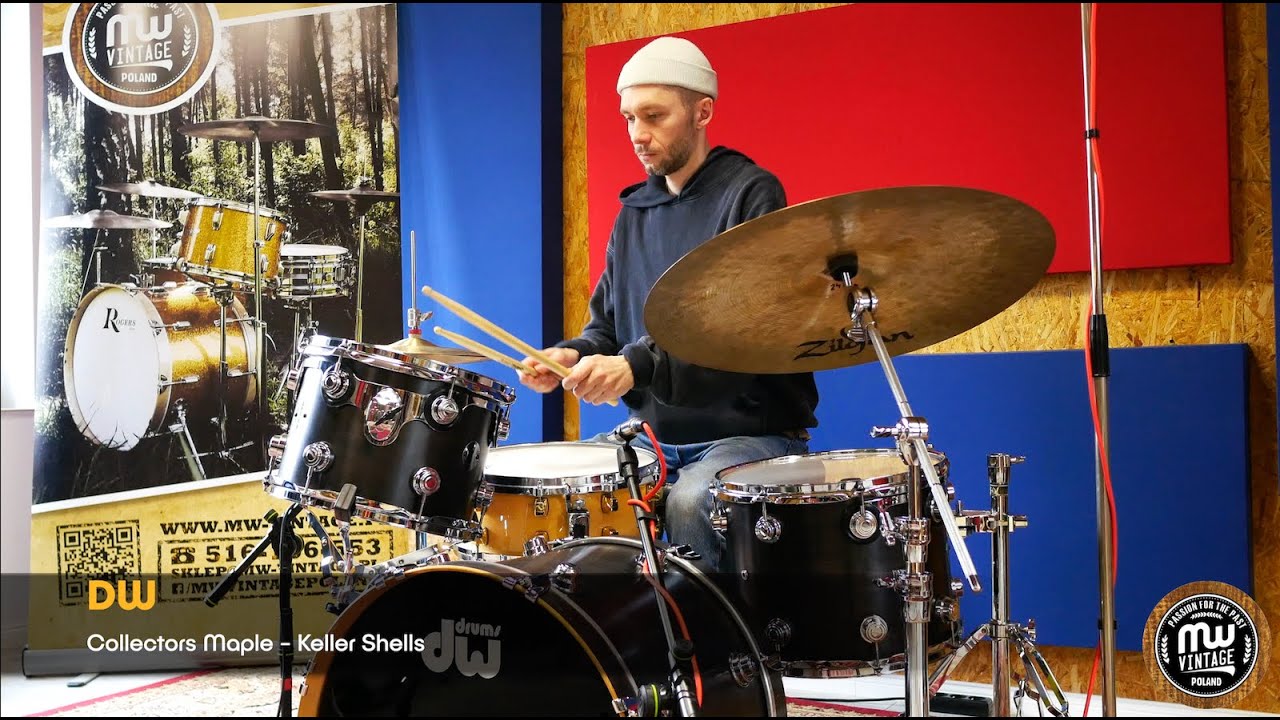MW-Vintage.pl - DW Collectors Keller Era 20”, 12”, 14” Satin Ebony 4K