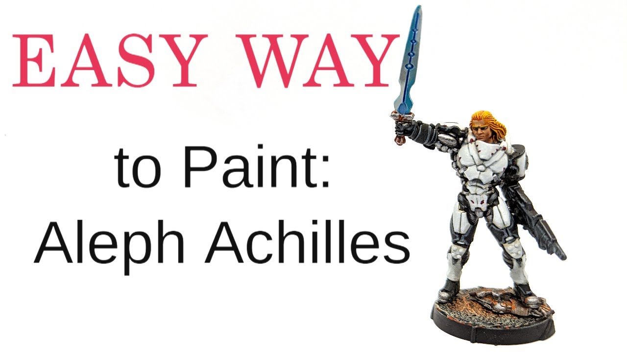 How to Paint: Aleph Ahilles very easy using contrast paints