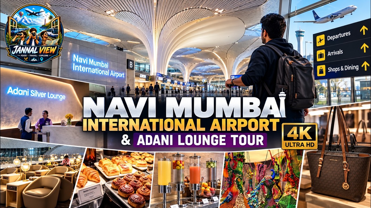4K | Navi Mumbai International Airport ✈️ FULL TOUR | Adani Lounge Experience | Jannal View | 2026