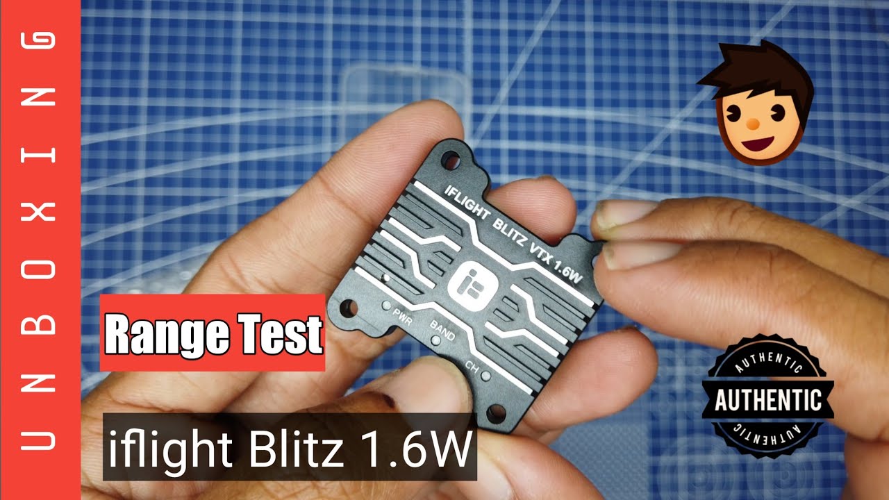 Unboxing dan range test vtx iflight blitz 1.6w