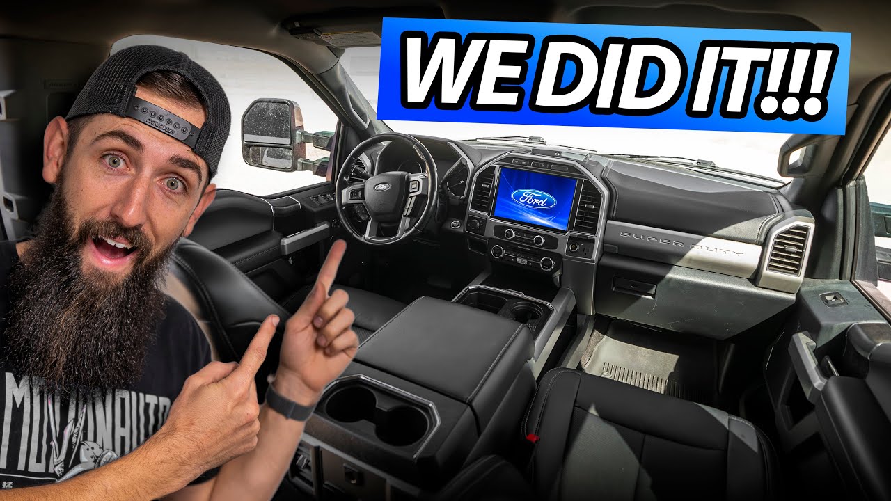«ЭТО НЕВОЗМОЖНО» — ОБНОВЛЕНИЕ САЛОНА — Установка 12-дюймового экрана Ford F-250 Sync 4