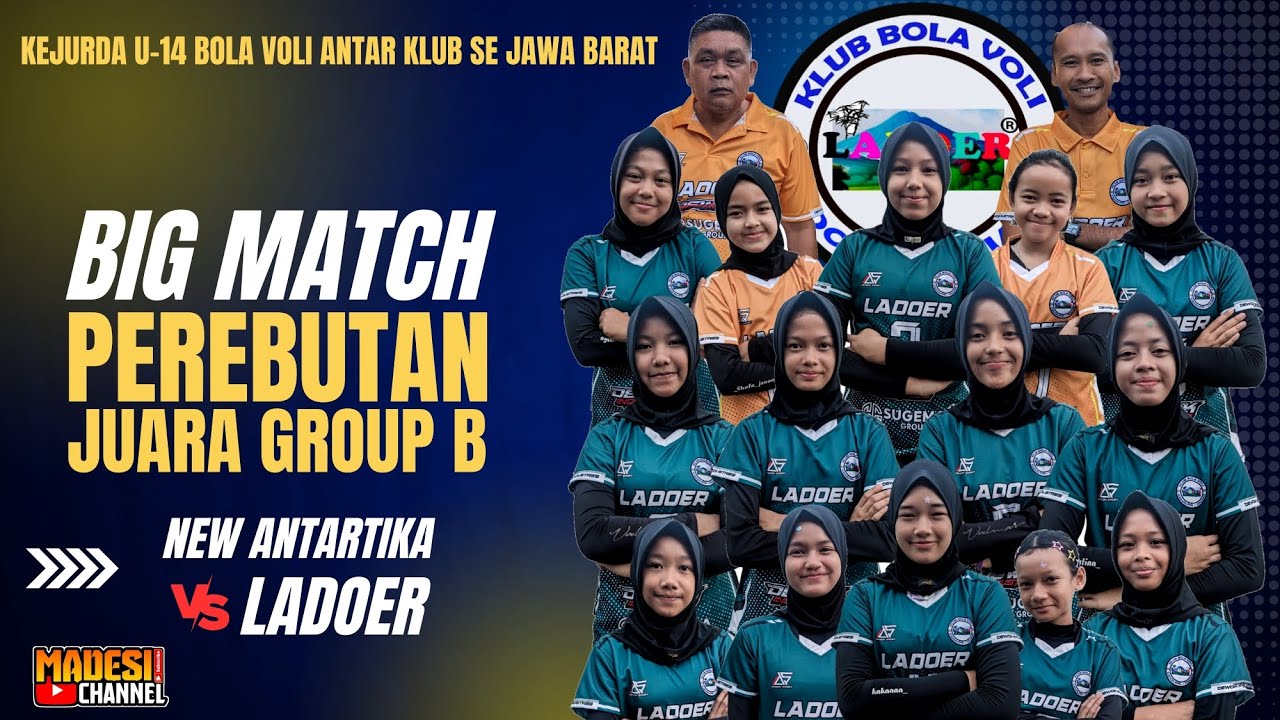 KEJURDA U14 BOLA VOLI INDOOR ANTAR KLUB SE JABAR | NEW ANTARTIKA VS LADOER