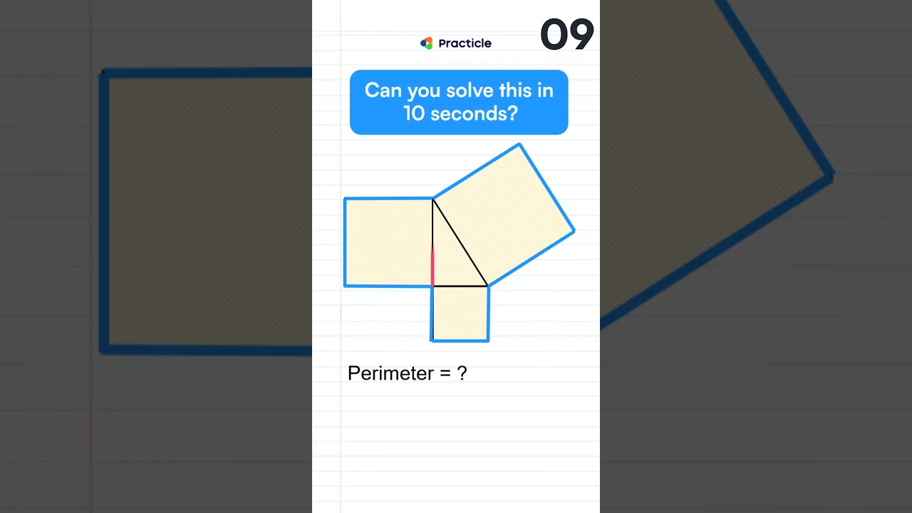 PSLE Math heuristics | Perimeter of shaded figure #shorts #school
