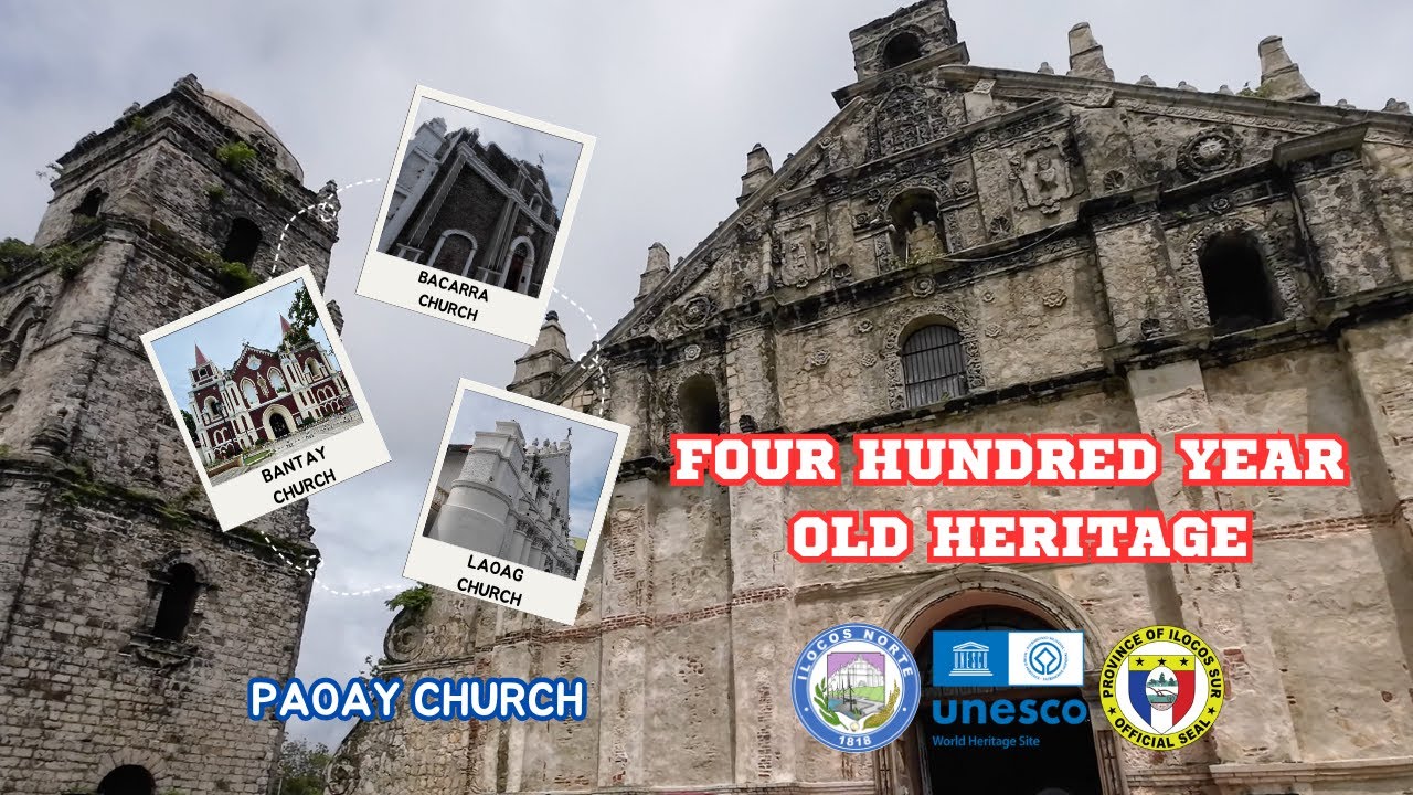 ILOCOS CHURCHES | WALKING TOUR | PAOAY/BANTAY/BACARRA/LAOAG | ILOCOS TOURIST SPOTS (4K).